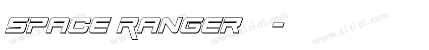 Space Ranger字体字体转换